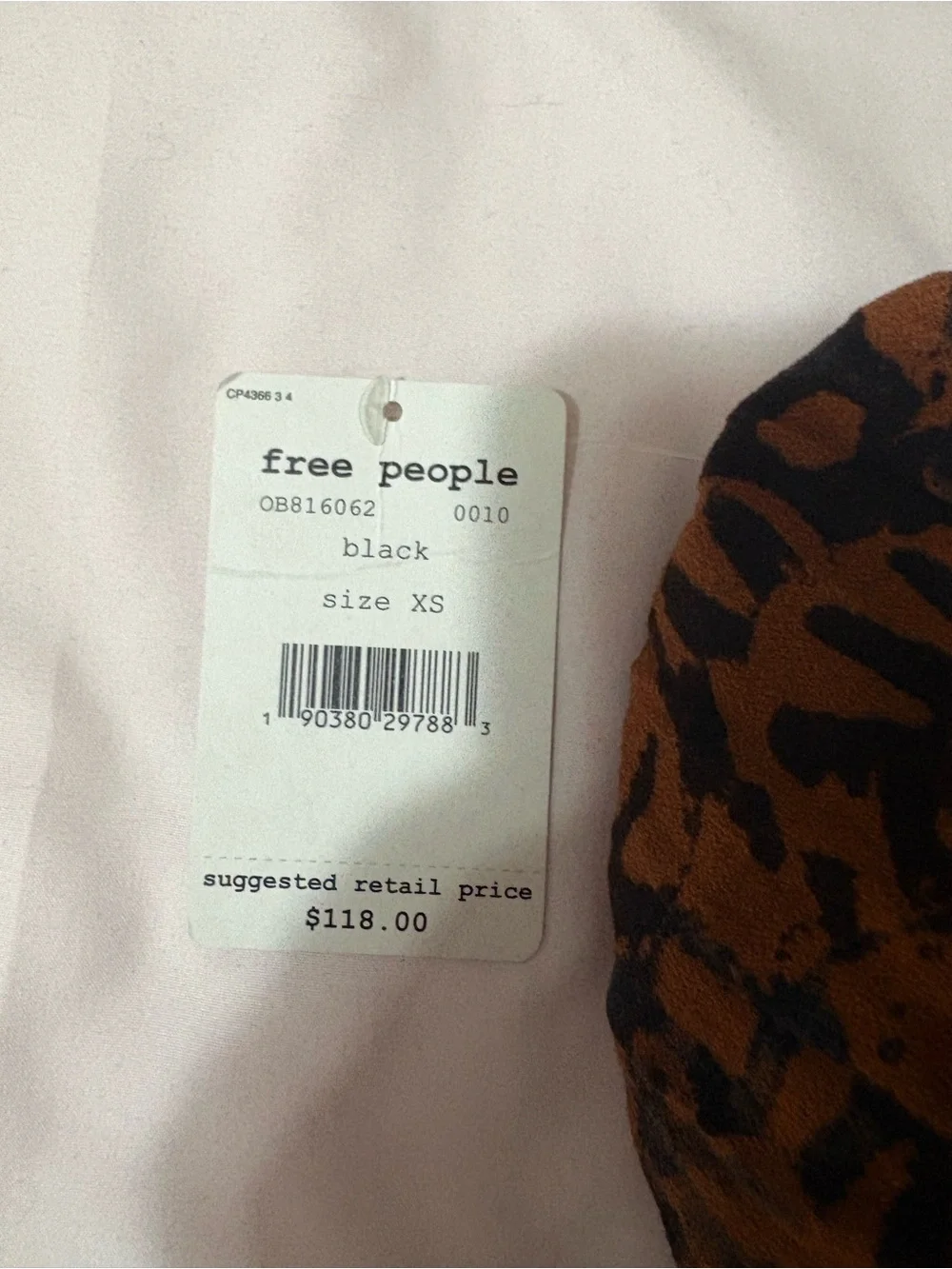 Free People Brown & Black Printed Backless Halter Dress - Picture 2 of 6